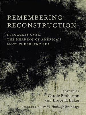 cover image of Remembering Reconstruction